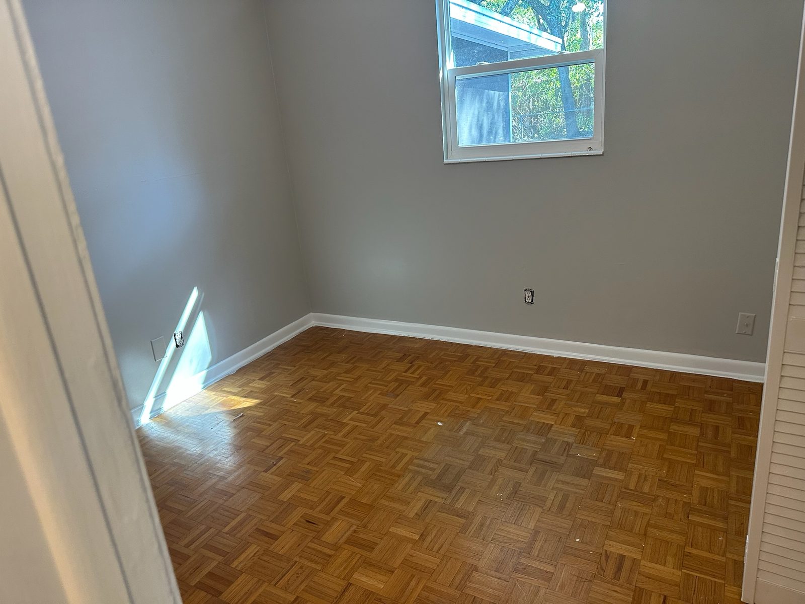 Open living area after interior painting